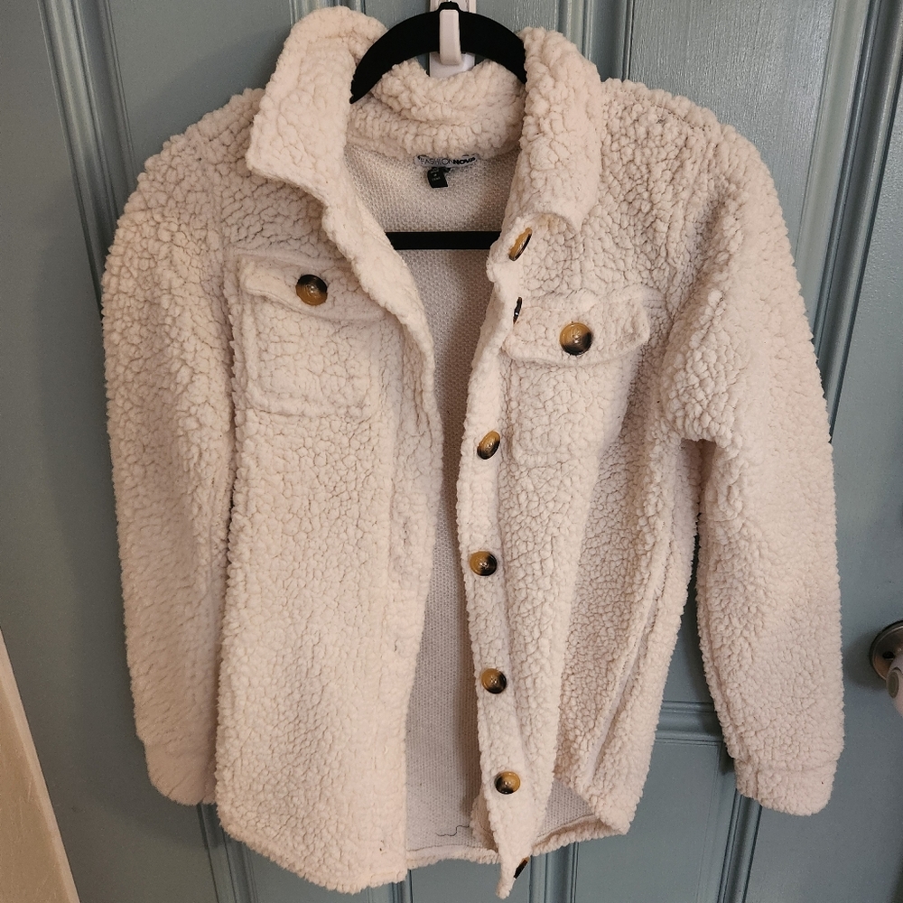 Fashion Nova Cream Textured Sweater